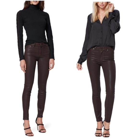 Paige Hoxton high waist brown denim size  27 - Picture 7 of 8